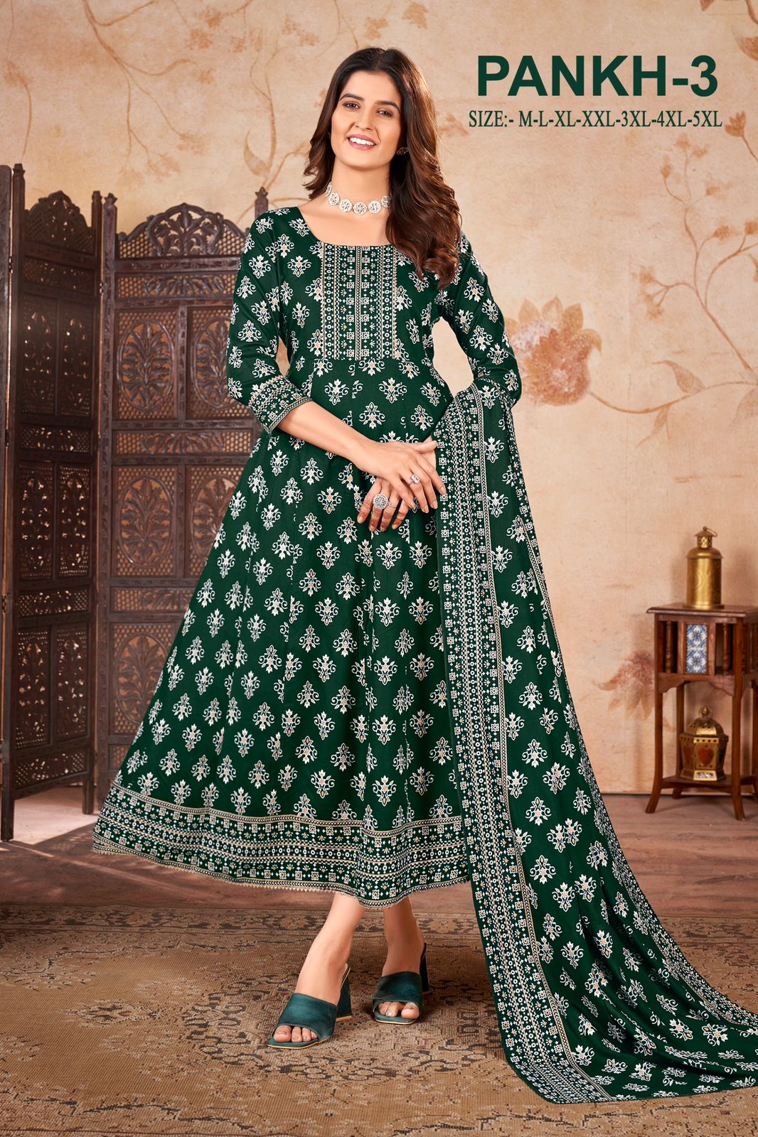 Pankh 3 By Sangeet Rayon Gold Printed Kurti With Dupatta Wholesale Shop In Surat